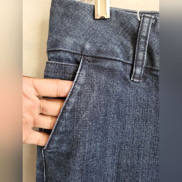 Mossimo Dark Wash Low Rise Bootcut Jean Trouser Sz 6 VTG - Picture 4 of 11